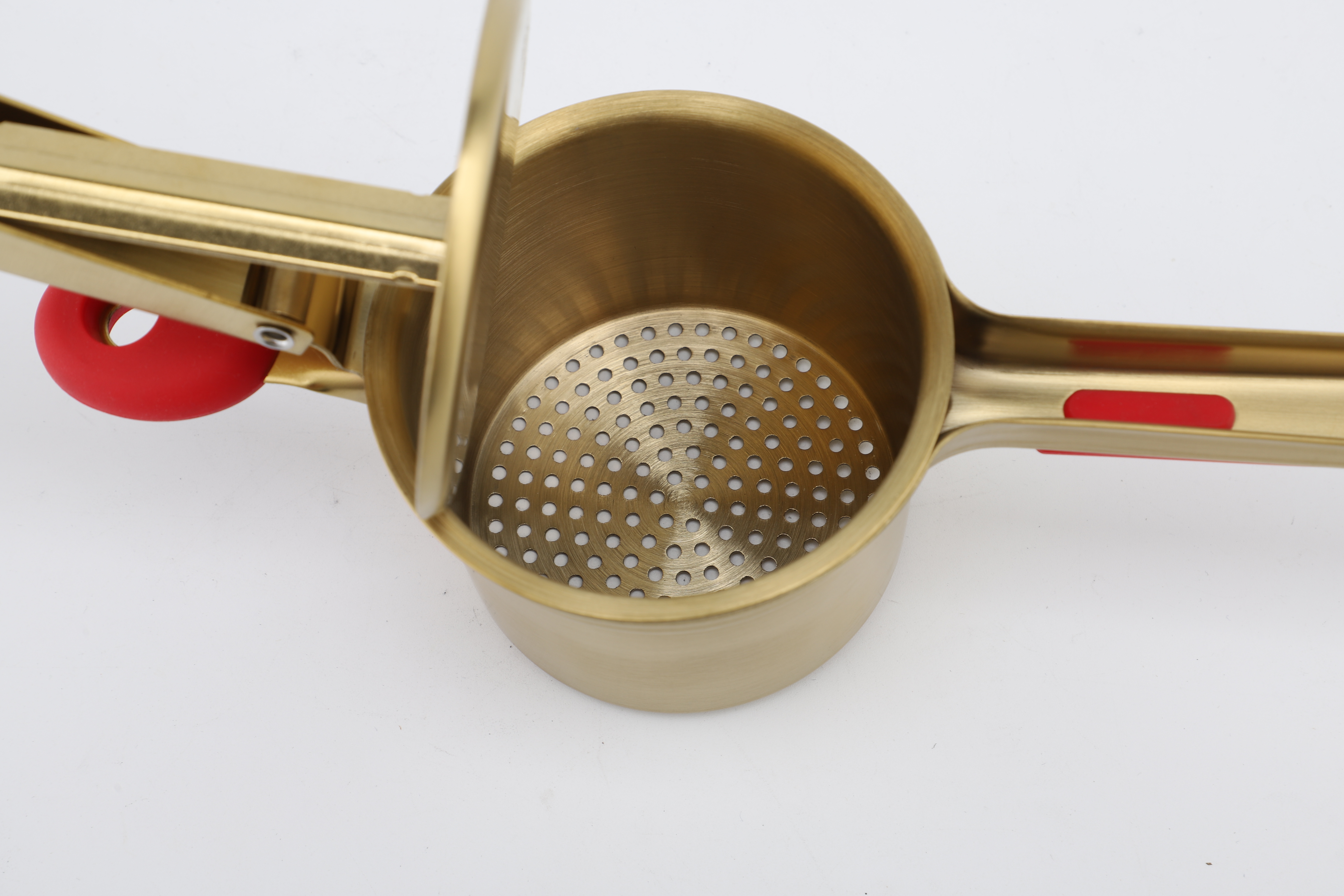 Obst- und Gemüsewerkzeuge, superlange Pommes-Frites-Handkartoffelpresse aus Metall, manueller 3-in-1-Kartoffelstampfer aus Edelstahl
