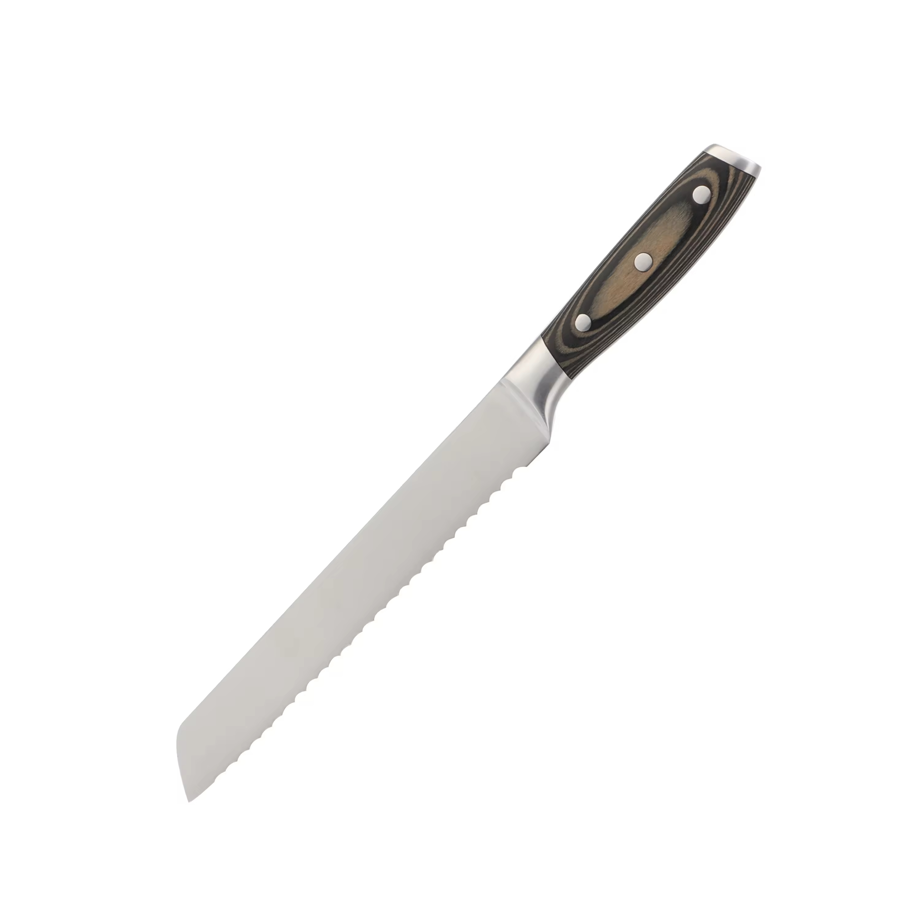 Großhandel, 6 Stück, Griff aus Pakkaholz, 20,3 cm (8 Zoll), Santoku-Brotschälbeil, Kochmesser, Schere aus 5cr15-Edelstahl, für den Außenbereich 5,0 (1 Bewertung) 1 verkauft