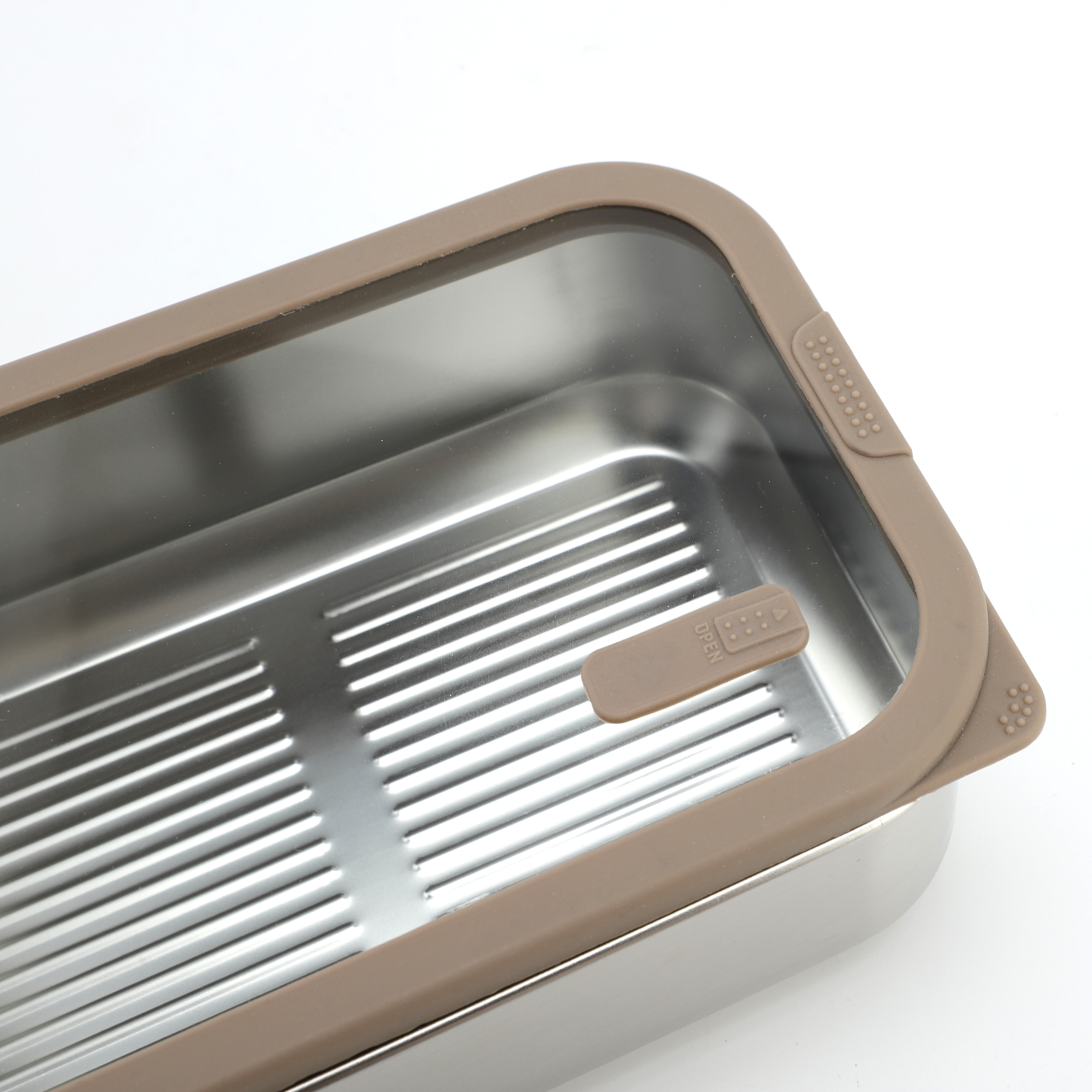 Beliebte Schul-Lunchbox, auslaufsicherer Lebensmittelbehälter aus Edelstahl für Jugendliche, mit Glasdeckel, Lebensmittelträger aus Edelstahl