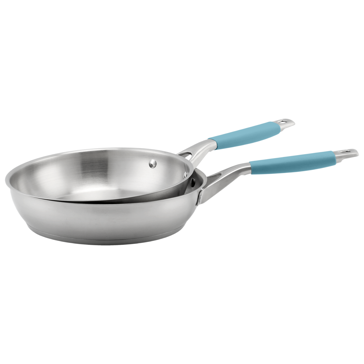 Factory Supply Edelstahl-Töpfe und Pfannen, 8-teiliges Kochgeschirr-Set mit Kunststoffgriff und Deckel, gelöteter Boden, Kochgeschirr-Set, Sauteuse, Auflauf