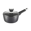 10-teiliges Kochtopf-Set aus recyceltem, schwerem Aluminium mit Antihaftbeschichtung und Grillpfanne, leicht zu reinigen, Marmor-Finish