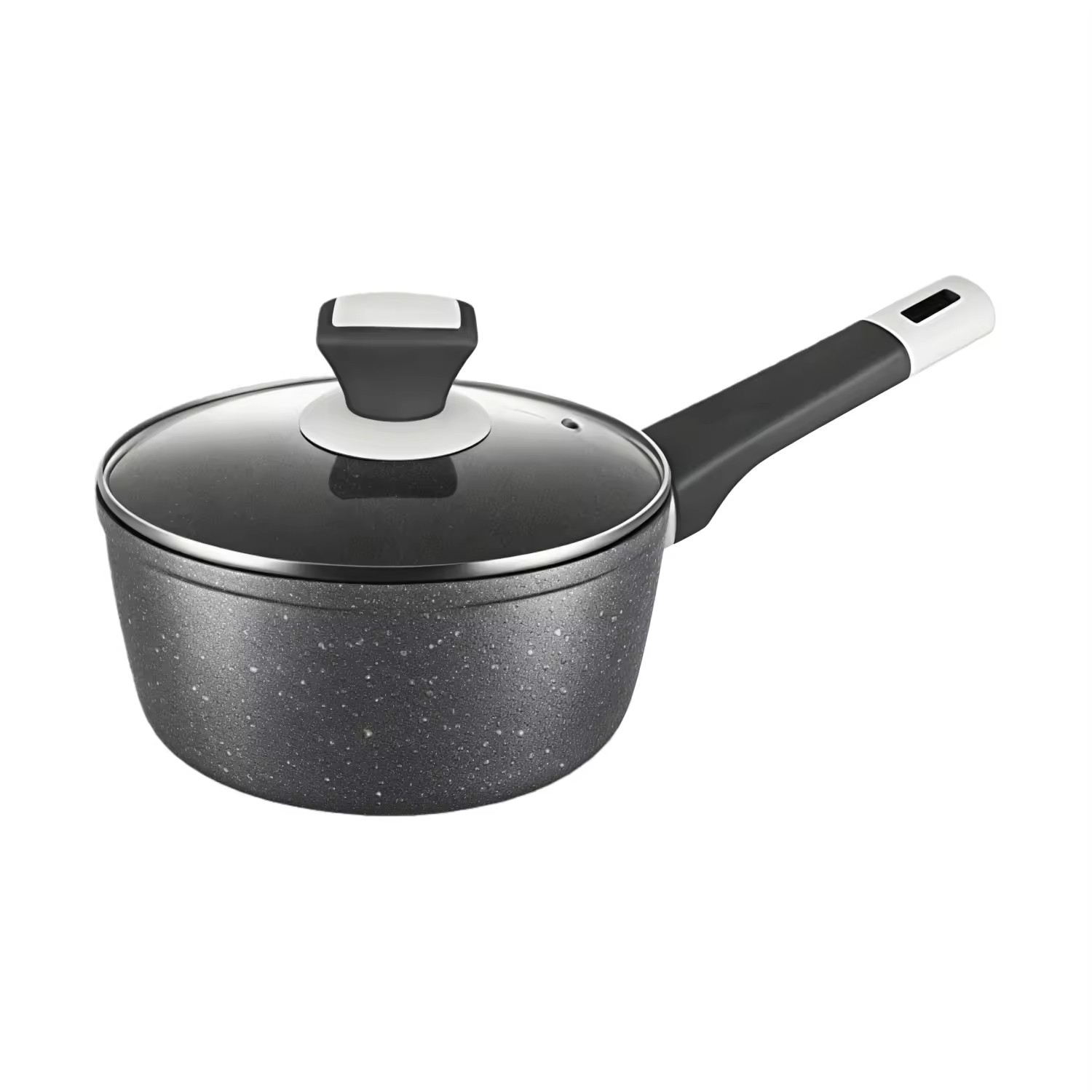 10-teiliges Kochtopf-Set aus recyceltem, schwerem Aluminium mit Antihaftbeschichtung und Grillpfanne, leicht zu reinigen, Marmor-Finish