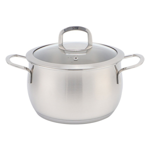 Werkseitig geliefertes Kochgeschirr-Set mit Töpfen und Pfannen aus Edelstahl mit Griff und Deckel, Auflaufform mit schlagfestem Boden