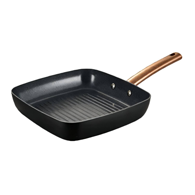 Moderne Home Kitchen-Bratpfanne aus recyceltem, schwerem Aluminium mit Antihaftbeschichtung, Kochpfanne, Grillpfanne, PFOA-frei, kompatibel mit Induktion