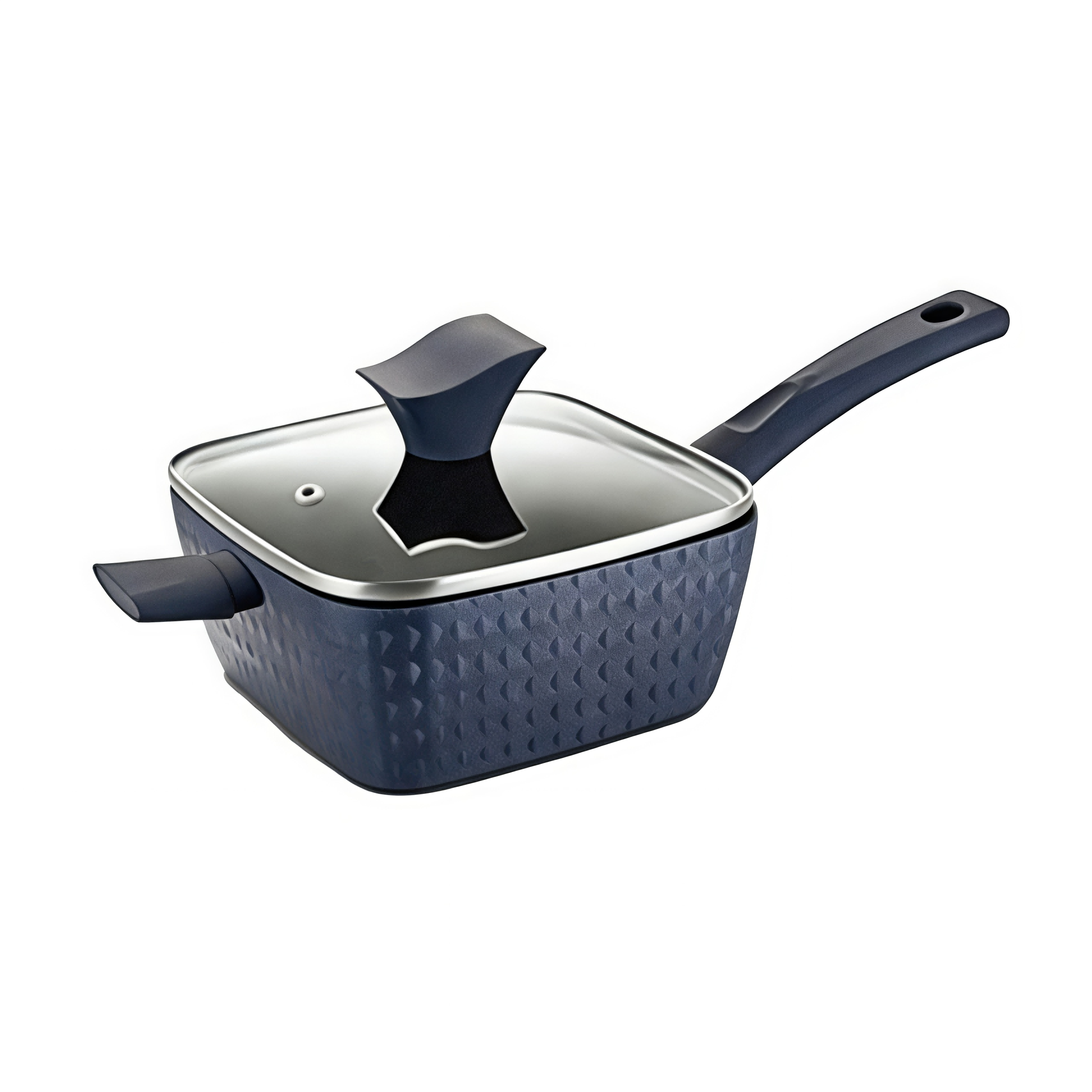 Factory 3D Diamond Series Anpassbare Antihaft-Grillpfanne aus Keramik und Aluminium, PFOA-freie Induktion