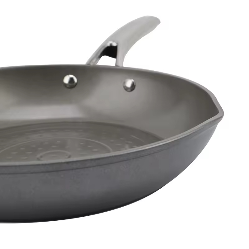 Hochwertige Bratpfannen aus hartanodisiertem, antihaftbeschichtetem Aluminium, ofenfest bis 500 °F, langlebiges Desktop-Ofen-Bratpfannenset, PFOA-frei