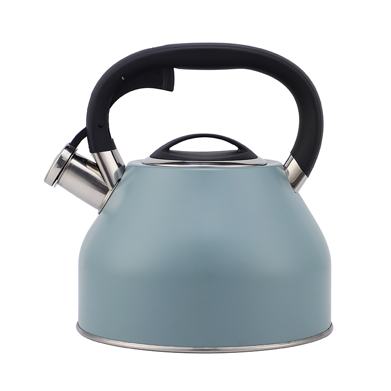 Moderne 3-Liter-Pfeifkessel-Teekanne aus Edelstahl mit Bakelit-Griff, für die Küche, Induktionsherd, Metallkonstruktion