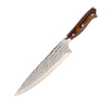 Großhandel 9 PCS Pakka Holz Griff 8-Zoll Santoku Brot Schäl Cleaver Chef Küchenmesser 5cr15 Edelstahl Schere im freien