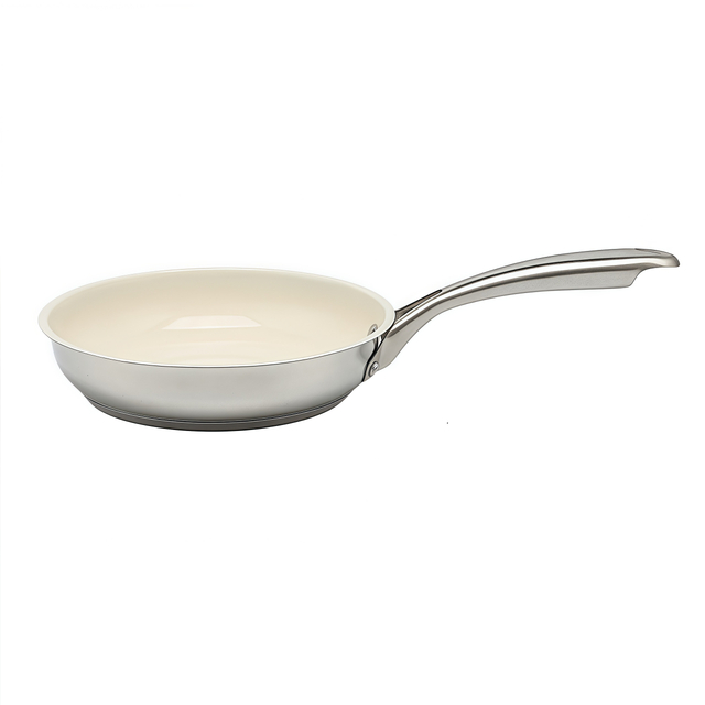 Heißer Verkauf Großhandel 3 Schicht Basis Edelstahl Pfanne 20/24/26/28 cm 8 Zoll/10 Zoll/12 Zoll Keramik Antihaft-Kochgeschirr Bratpfanne
