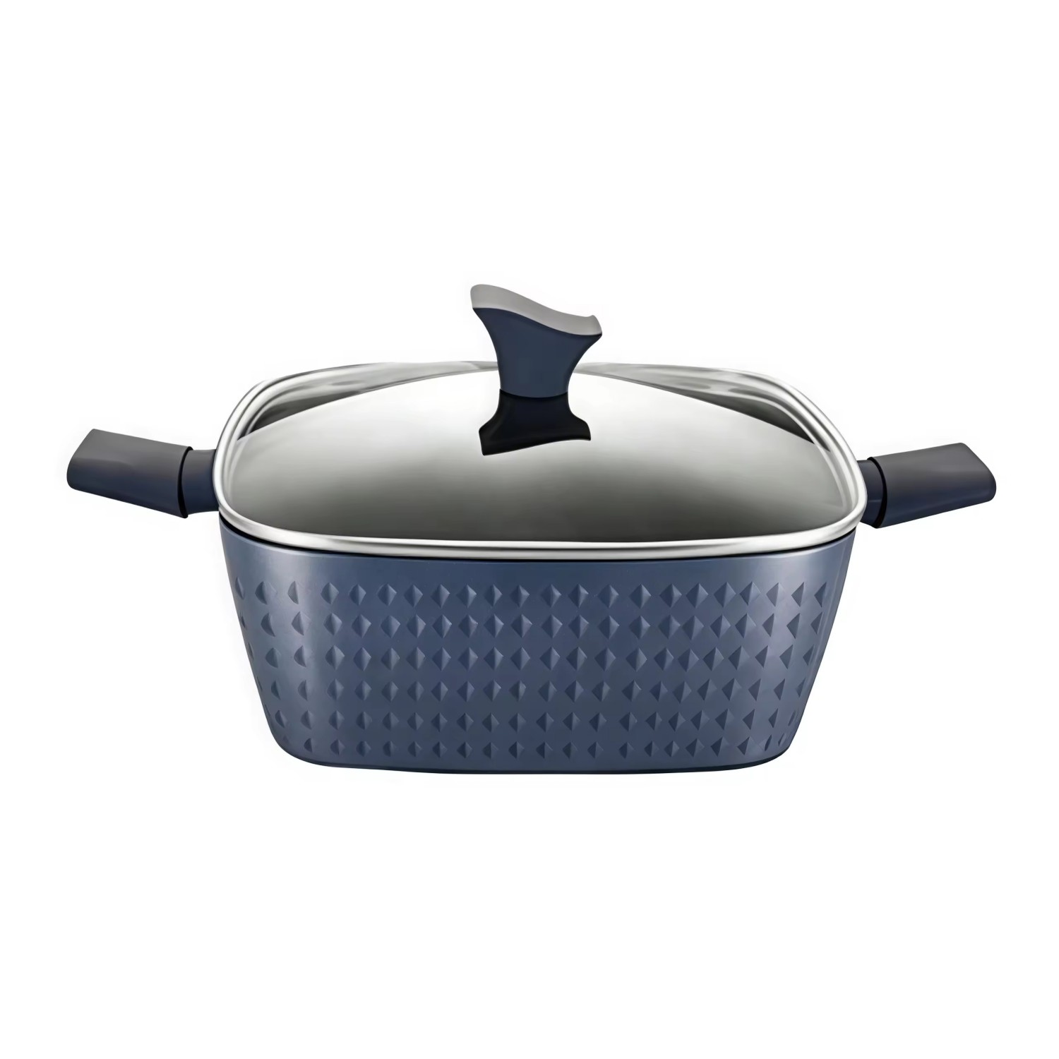12-teiliges, anpassbares 3D-Diamond-Serie-Set mit antihaftbeschichteten Pfannen und Töpfen aus Keramik, Induktions-Kochgeschirr-Set aus Aluminiumguss und Keramik
