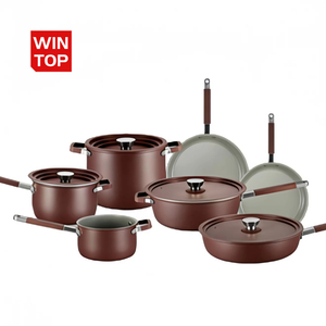 11-teiliges, anpassbares Keramik-Antihaft-Pfannen- und Töpfe-Set, Induktions-Keramik-Kochgeschirr-Set aus Aluminiumguss, Töpfe- und Pfannen-Set