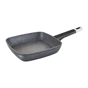 Factory Kitchen Bratpfanne aus recyceltem, schwerem Aluminium mit Antihaftbeschichtung, Eierpfanne, Grillpfanne, Kochpfanne, PFOA-frei, kompatibel mit Induktion