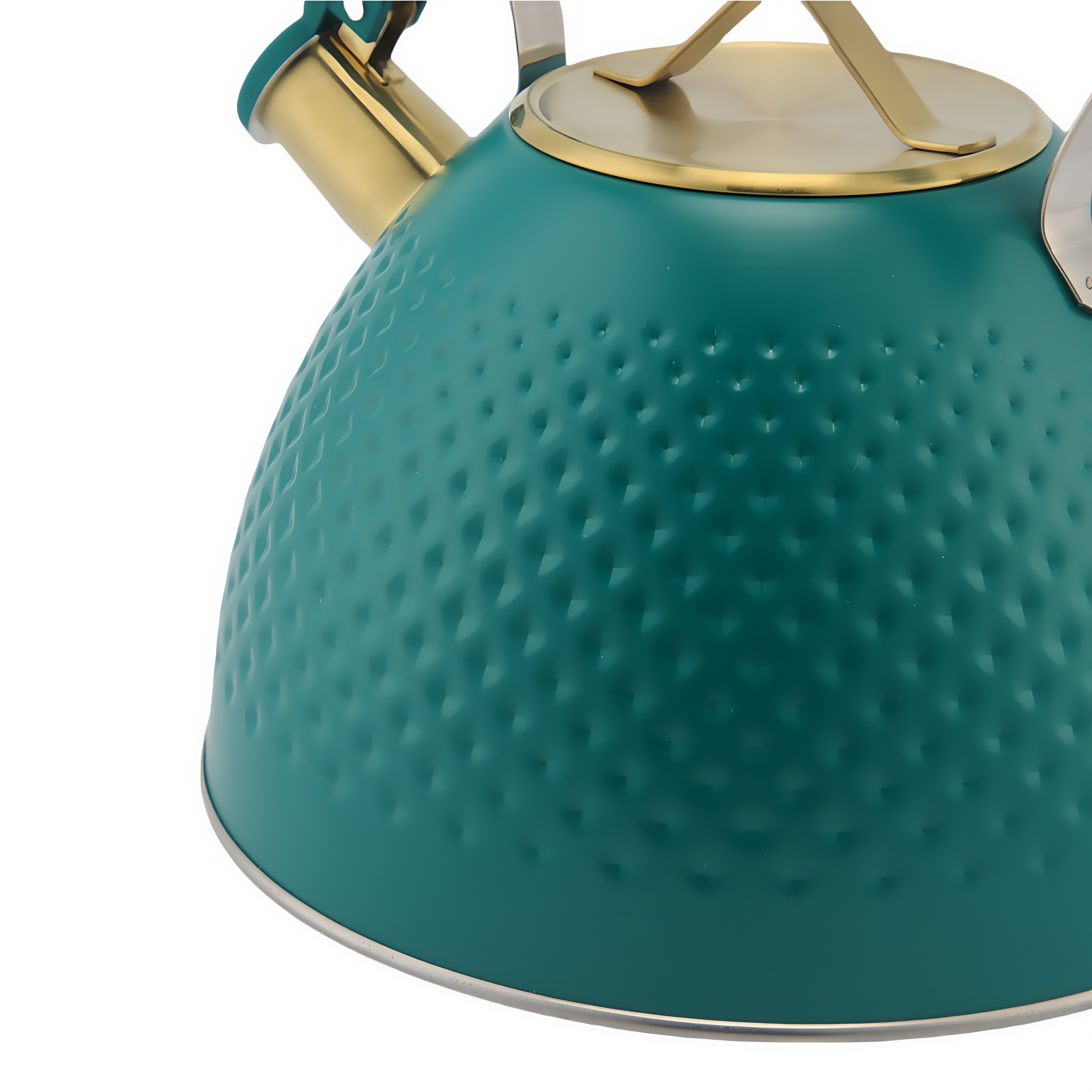 3L Pfeifender Teekessel aus Edelstahl mit ergonomischem Klappgriff, neue Design-Teekannen für den Gasherd