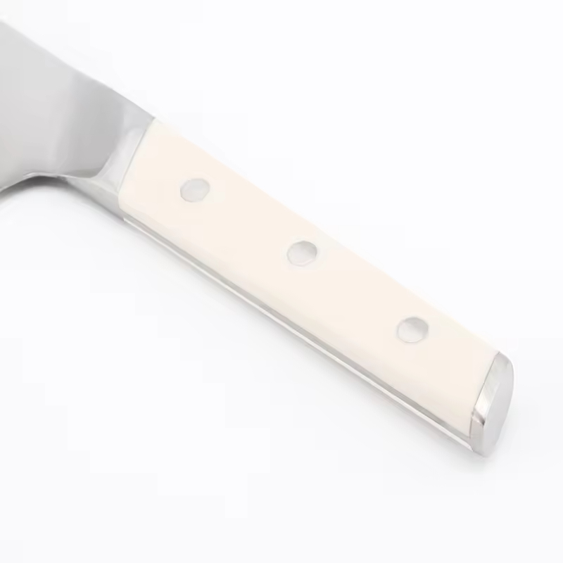 Hochwertiges, traditionelles Küchenmesser-Set aus Metall, klassisches Messerset aus Edelstahl mit Holzblock und Selbstschärfer