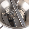 Rotierende Edelstahl-Lebensmittelmühle, Sieb, Kartoffelstampfer, Mühle, Gemüsemühle, Edelstahlgriff mit 3 Mahlscheiben