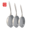 Heißer Verkauf Großhandel 3 Schicht Basis Edelstahl Pfanne 20/24/26/28 cm 8 Zoll/10 Zoll/12 Zoll Keramik Antihaft-Kochgeschirr Bratpfanne
