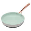 Heißer Verkauf Großhandel 3 Schicht Basis Edelstahl Pfanne 20/24/26/28 cm 8 Zoll/10 Zoll/12 Zoll Keramik Antihaft-Kochgeschirr Bratpfanne