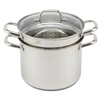 Factory Supply Kitchenware 8-Liter-Nudelkocher aus Edelstahl, 24-cm-Nudelkocher, Dampfgarer mit mehreren Töpfen