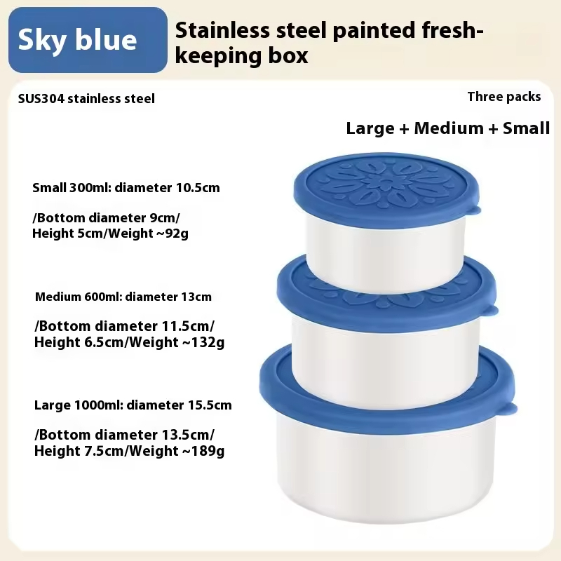 Neues Design 304 Edelstahl Frischhalte-Lunchbox Silikonhülle Auslaufsichere Heizung Lebensmittelqualität Mikrowellenversiegelte Box