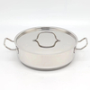 Großhandel mit kundenspezifischen Edelstahl-Kochtöpfen, induktionssicheren Töpfen und Pfannen, ungiftigem Küchenkochgeschirr-Set mit Edelstahldeckel