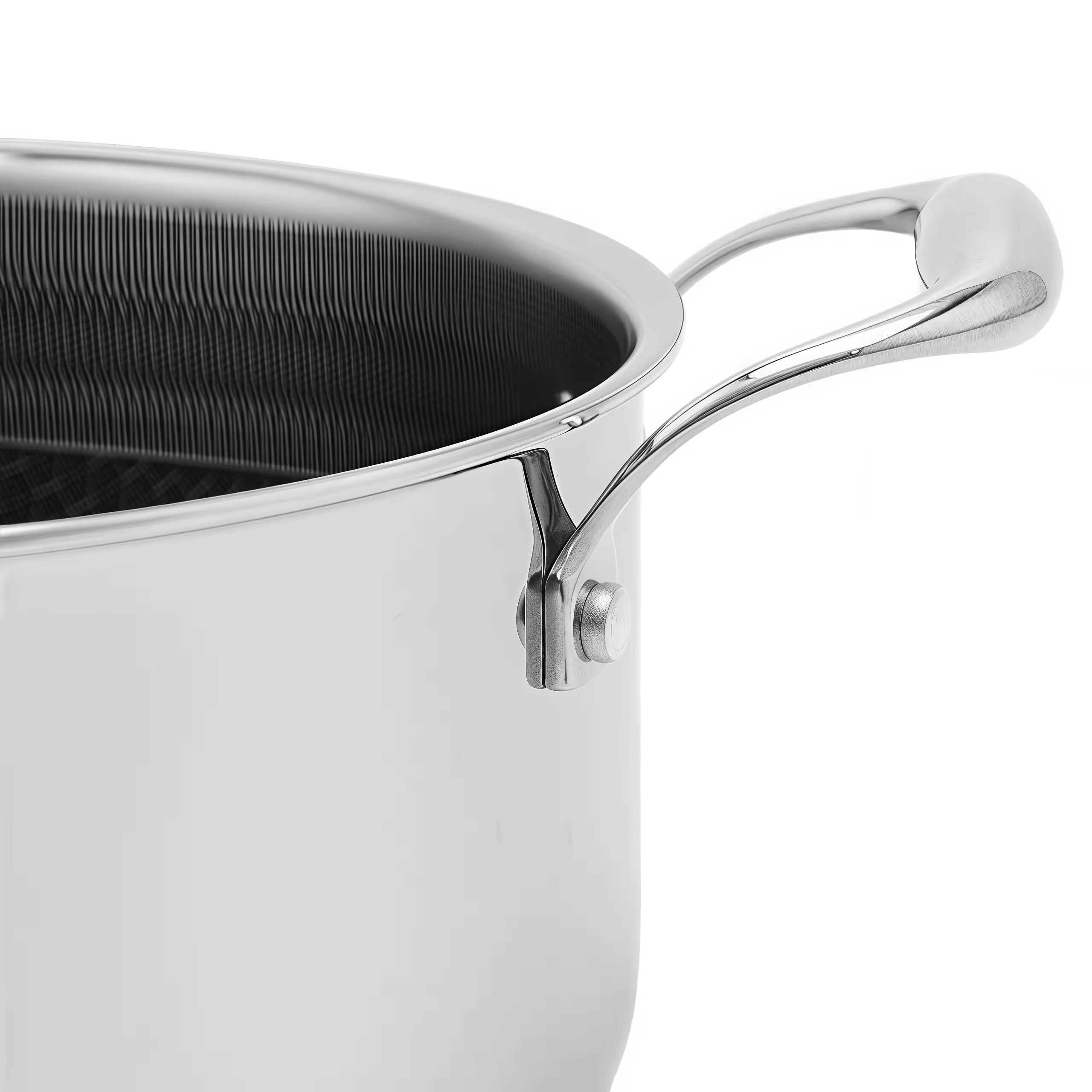 TRIPLY Edelstahl-Suppentopf-Set, antihaftbeschichteter Eintopf für die Küche, mit Griff und Deckel