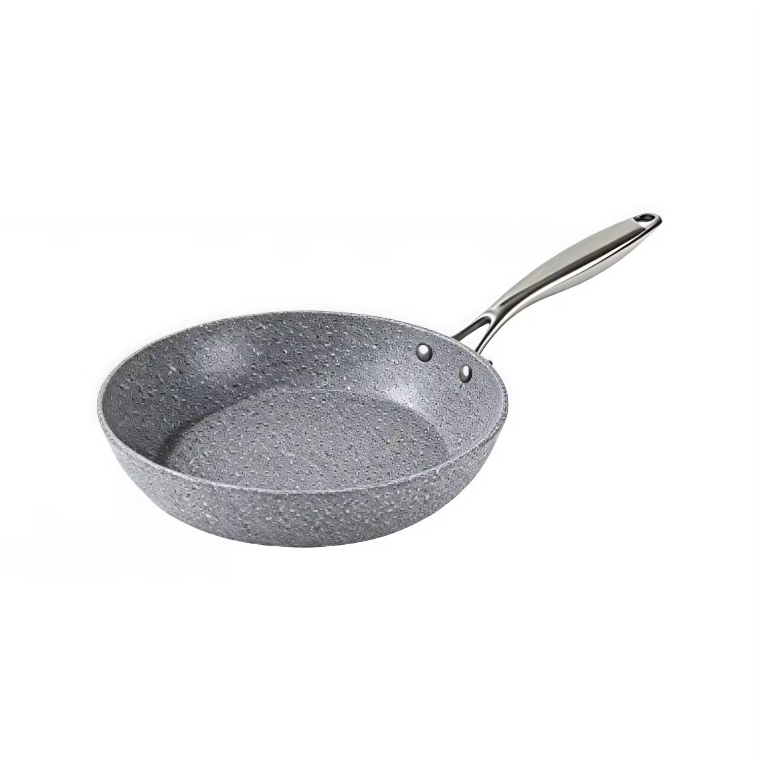 10-teiliges Kochtopf-Set aus recyceltem, schwerem, antihaftbeschichtetem Aluminium für die Küche zu Hause mit Stahlgriff, leicht zu reinigen, Marmor-Finish