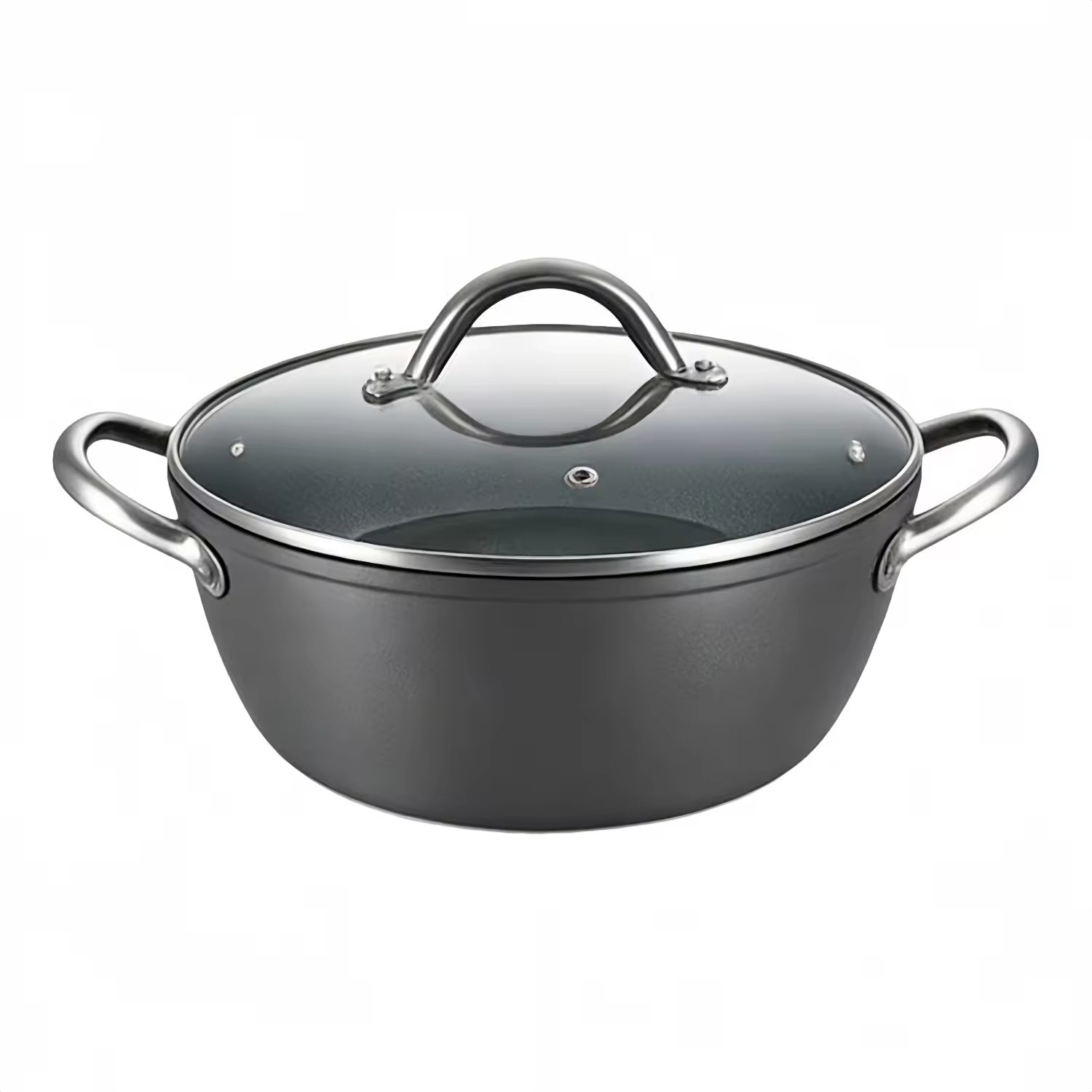 10-teiliges Kochtopf-Set aus recyceltem, schwerem Aluminium mit Antihaftbeschichtung und Grillpfanne, leicht zu reinigen, für die Küche zu Hause