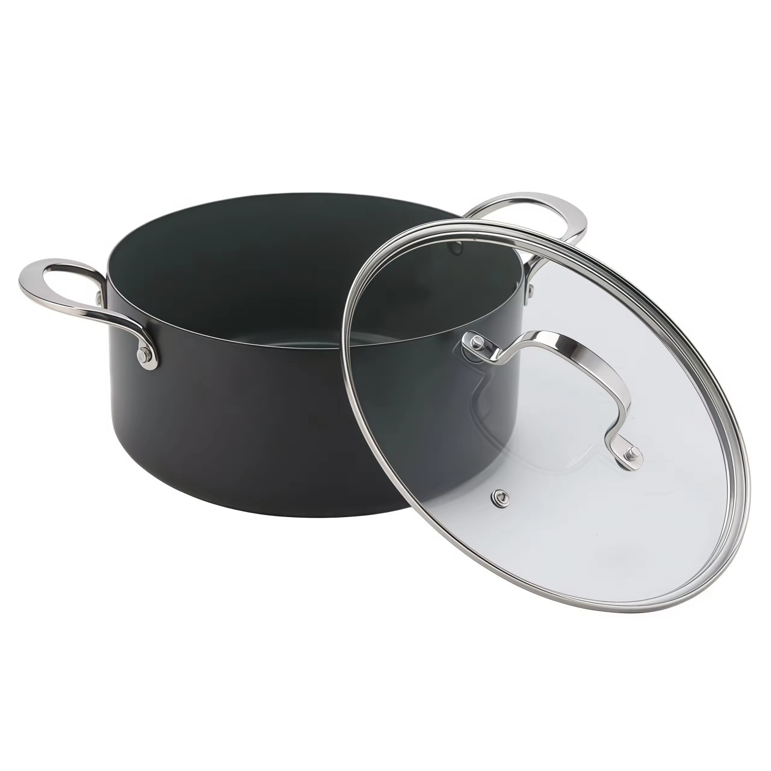 8-teiliges, anpassbares Keramik-Antihaft-Pfannen- und Töpfe-Set, Induktions-Kochgeschirr-Set aus Aluminiumguss, Keramik-Kochgeschirr-Set, Töpfe und Pfannen-Set