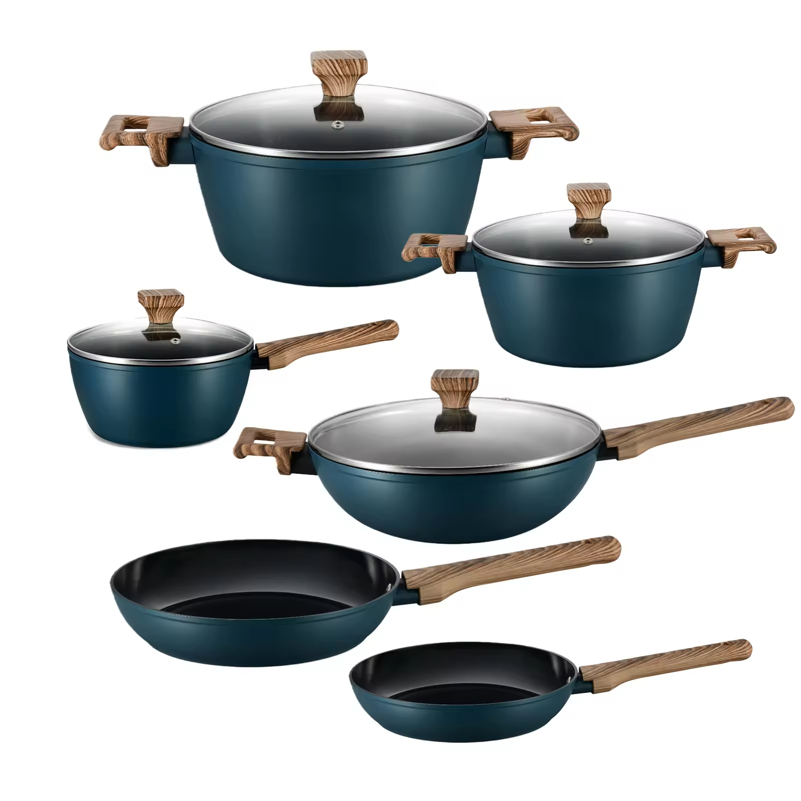 Fabrik-Antihaft-Keramik-Bratpfanne, Eierpfanne, Omelette-Pfannen, Bratpfanne, Kochpfanne, Aluminium-Pfanne, PFOA-frei, kompatibel mit Induktion