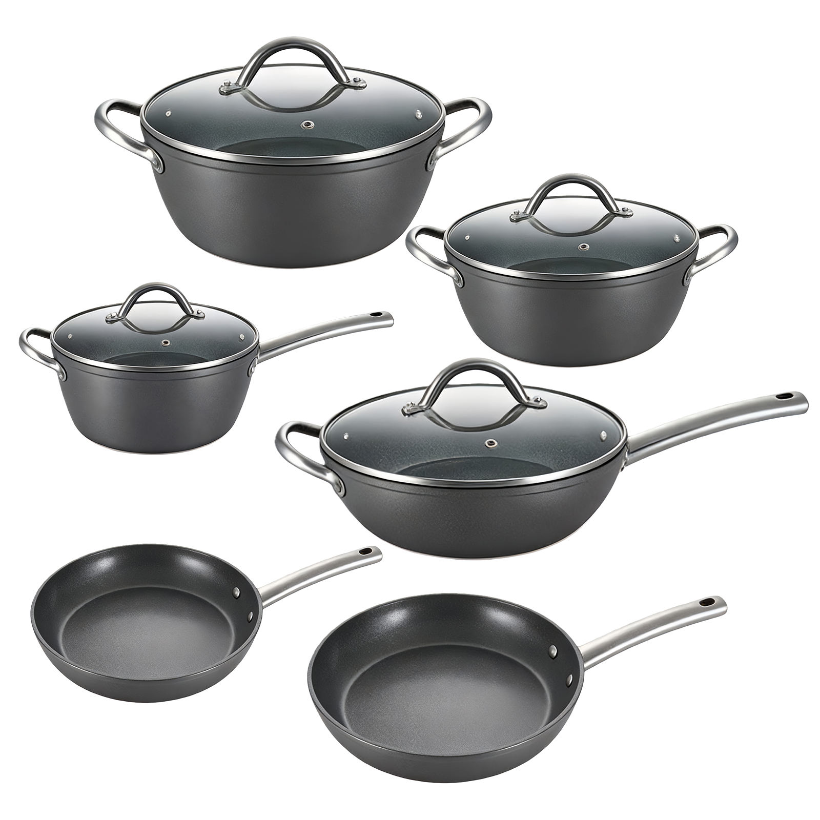 Fabrik-Antihaft-Bratpfanne, Bratpfanne, Granit-Bratpfanne, Eierpfanne, Omelettpfanne, Kochpfanne, PFOA-frei, kompatibel mit Induktion