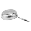 Hybrider TriPly-Edelstahl-Antihaft-Wok mit Griff, ohne Beschichtung, antihaftbeschichtetes Kochgeschirr, unterstützt ODM/OEM, ungiftig, ohne PFAS. PFAS
