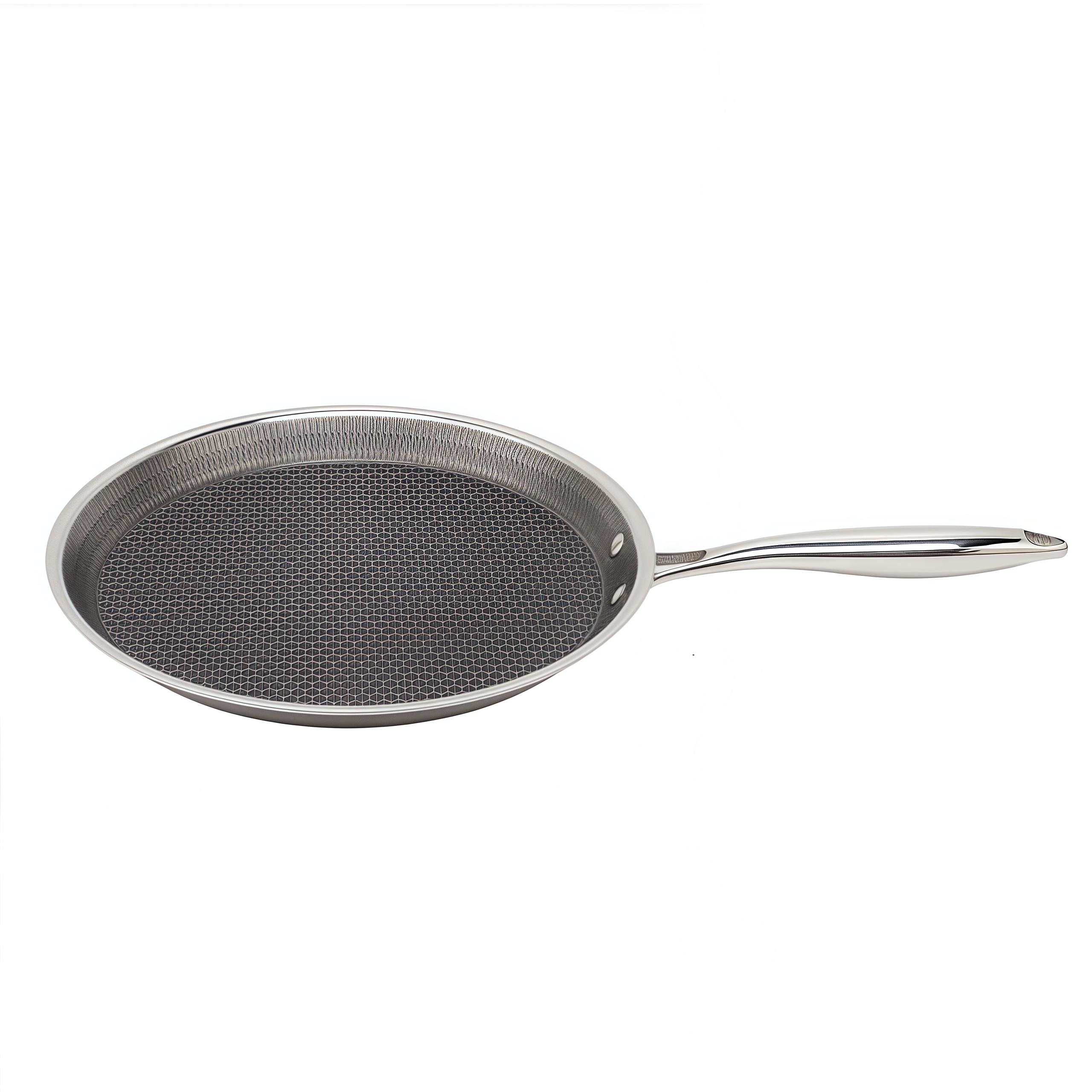 9/10/12 Zoll Kochgeschirr Triply Hybrid Edelstahl-Grillpfanne, Pizzablech, Pfannkuchenpfanne, antihaftbeschichtete Bratpfanne mit PFOA-freier Keramikbeschichtung