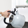 Moderner 3-Liter-Wasserkocher aus Edelstahl, neues Design, pfeifende Teekanne für Induktionsherd, Heimküche, Teekanne