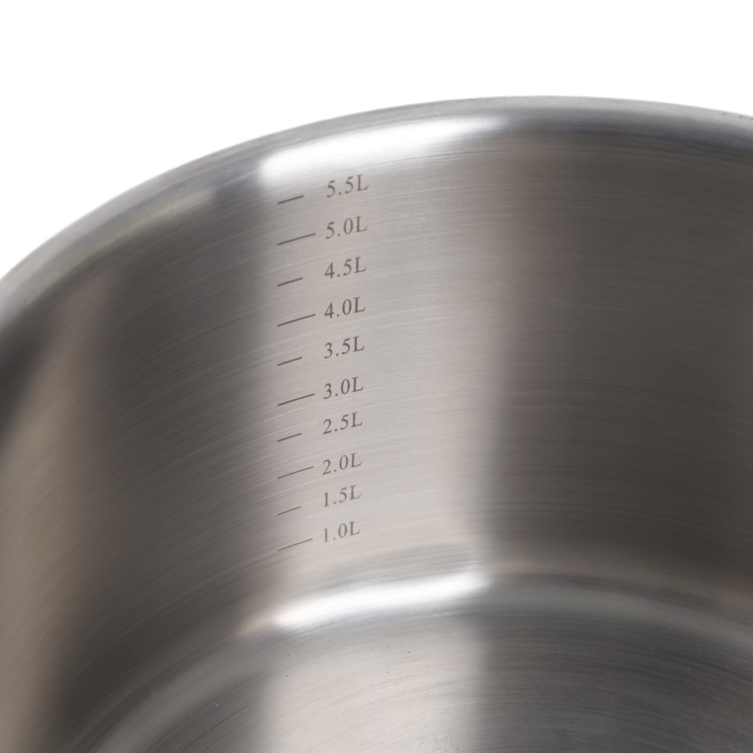 Großhandel mit zartem Aussehen, multifunktionalem, doppelschichtigem, verdickendem Kochgeschirr, Auflaufset aus Edelstahl, Suppen- und Suppentöpfen mit Deckel