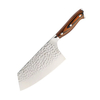 Großhandel 9 PCS Pakka Holz Griff 8-Zoll Santoku Brot Schäl Cleaver Chef Küchenmesser 5cr15 Edelstahl Schere im freien