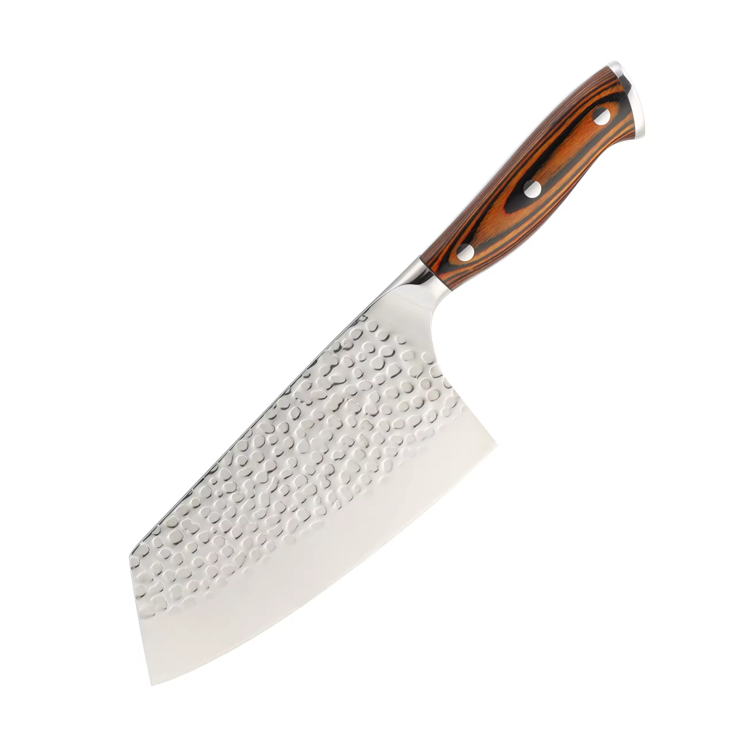 Großhandel 9 PCS Pakka Holz Griff 8-Zoll Santoku Brot Schäl Cleaver Chef Küchenmesser 5cr15 Edelstahl Schere im freien