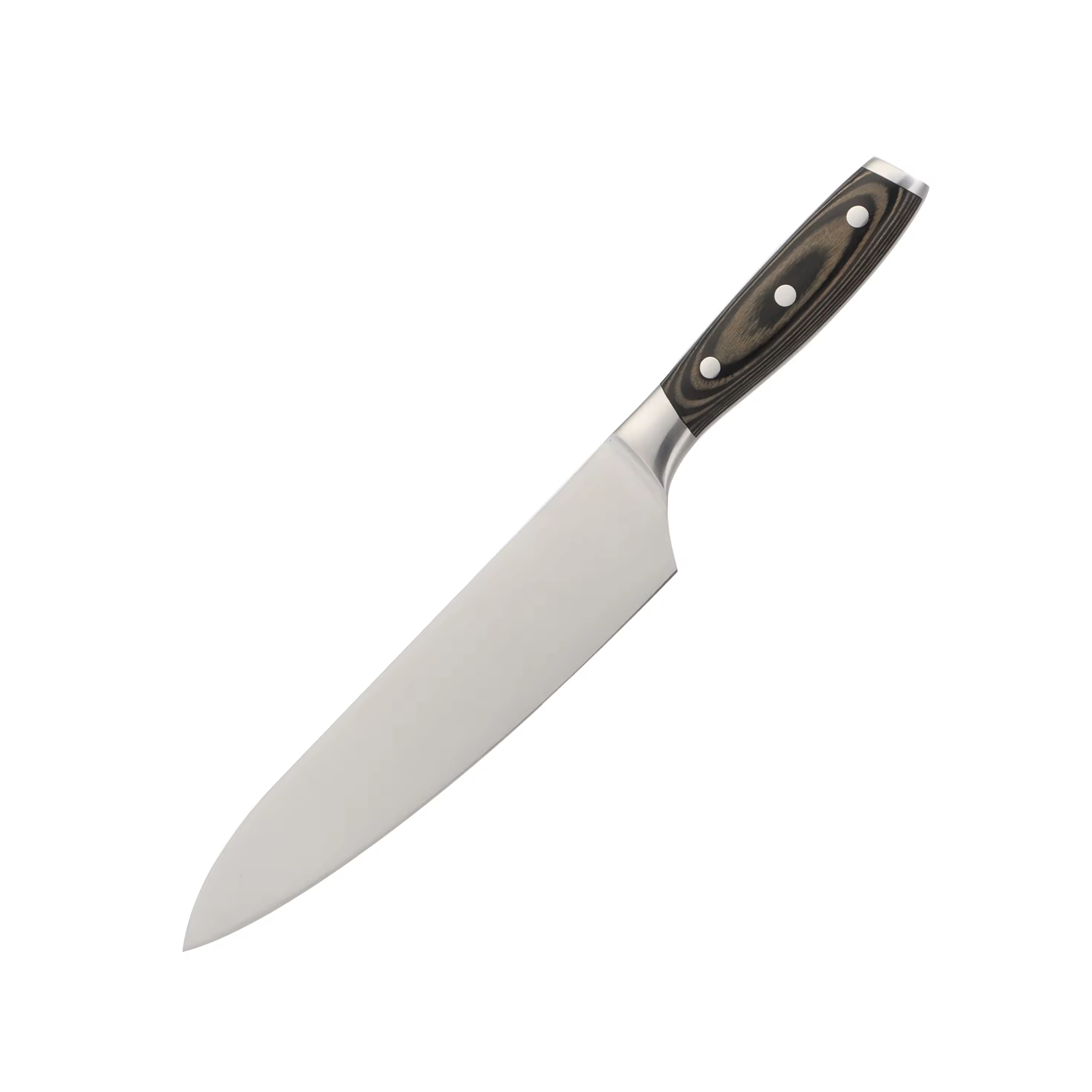 Großhandel, 6 Stück, Griff aus Pakkaholz, 20,3 cm (8 Zoll), Santoku-Brotschälbeil, Kochmesser, Schere aus 5cr15-Edelstahl, für den Außenbereich 5,0 (1 Bewertung) 1 verkauft