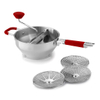 Rotierende Edelstahl-Lebensmittelmühlensiebe und Edelstahl-Rührschüssel-Sets, Kartoffelstampfer, Mühle, Gemüsemühle, Salatschüsseln
