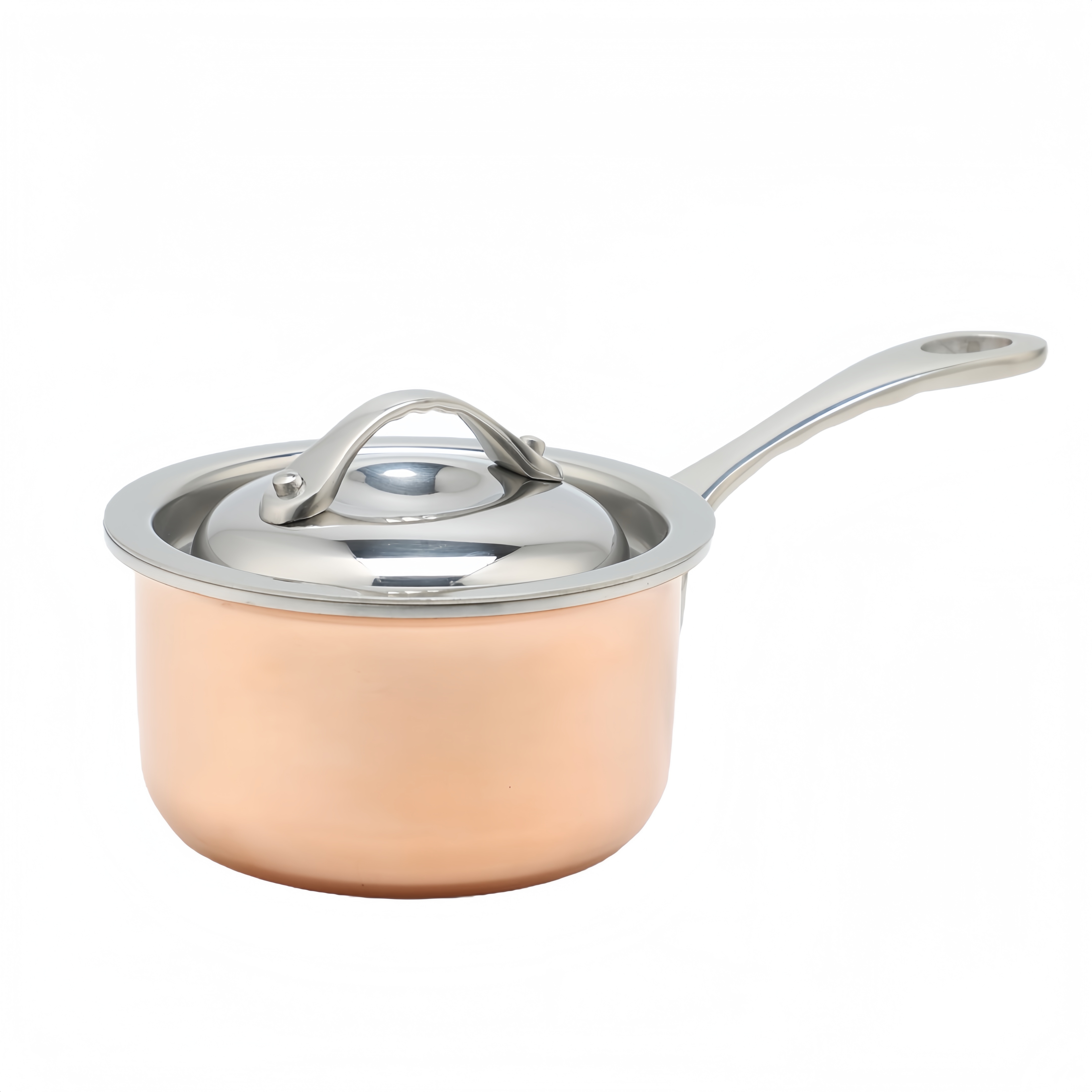 Hochwertiger Mini-Topf aus dreilagigem Kupfer, Fabrikverkauf, Metall-Edelstahl-Kochgeschirr, Antihaft-Topf, Topf, Bratpfanne, Zuhause