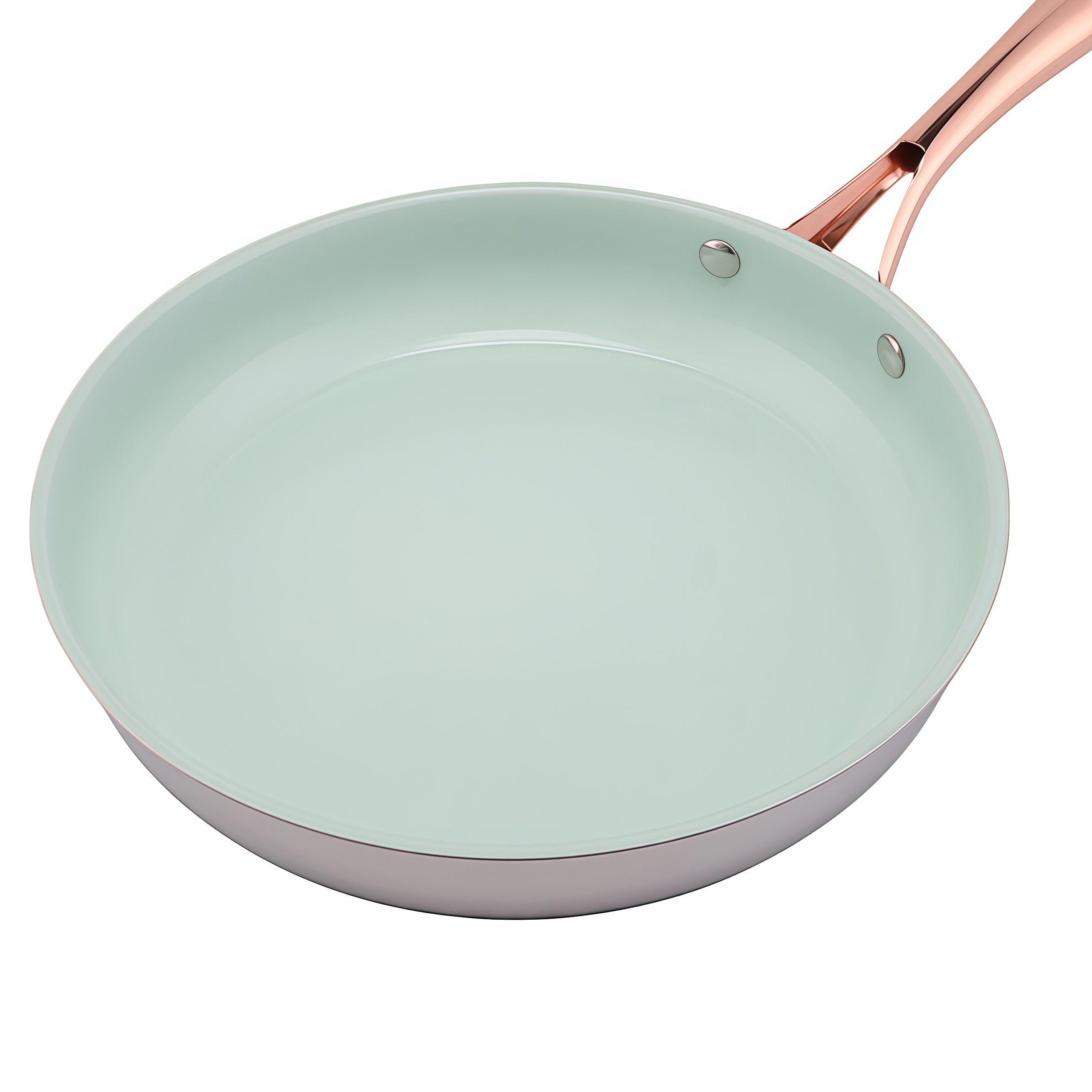 Heißer Verkauf Großhandel 3 Schicht Basis Edelstahl Pfanne 20/24/26/28 cm 8 Zoll/10 Zoll/12 Zoll Keramik Antihaft-Kochgeschirr Bratpfanne