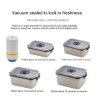 Neues Design 304 Edelstahl Frischhalte-Lunchbox Vakuumdichtungsdeckel Auslaufsichere Heizung in Lebensmittelqualität mit elektrischer Pumpe