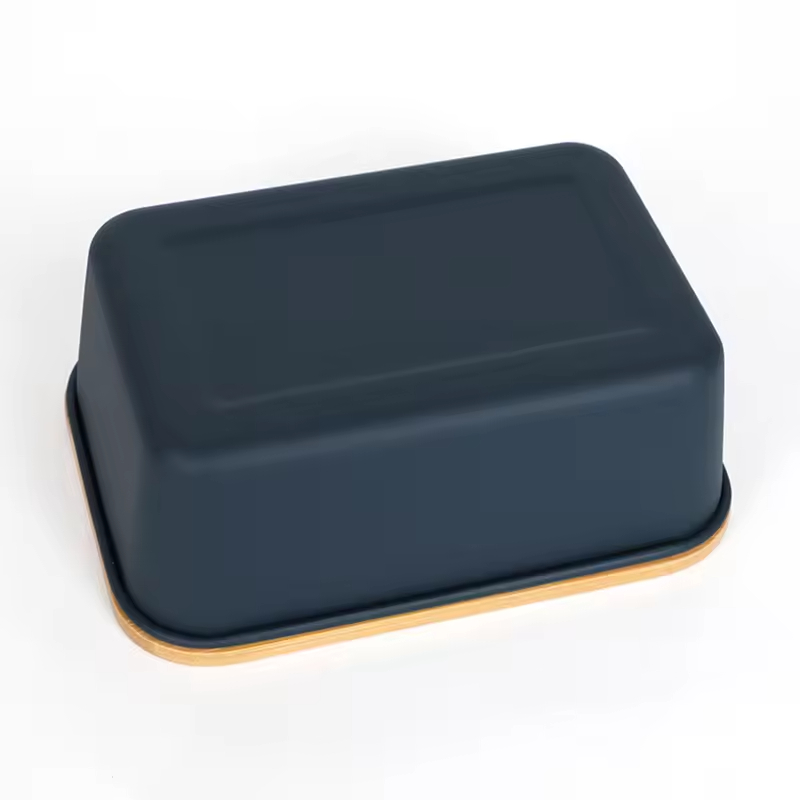 Lebensmittelbehälter, Bento-Lunchbox, Lunchbox aus Edelstahl 304 mit Bambusdeckel