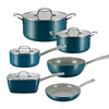 10-teiliges, anpassbares Keramik-Antihaft-Pfannen- und Töpfe-Set, Induktions-Keramik-Kochgeschirr-Set aus Aluminiumguss, Töpfe- und Pfannen-Set