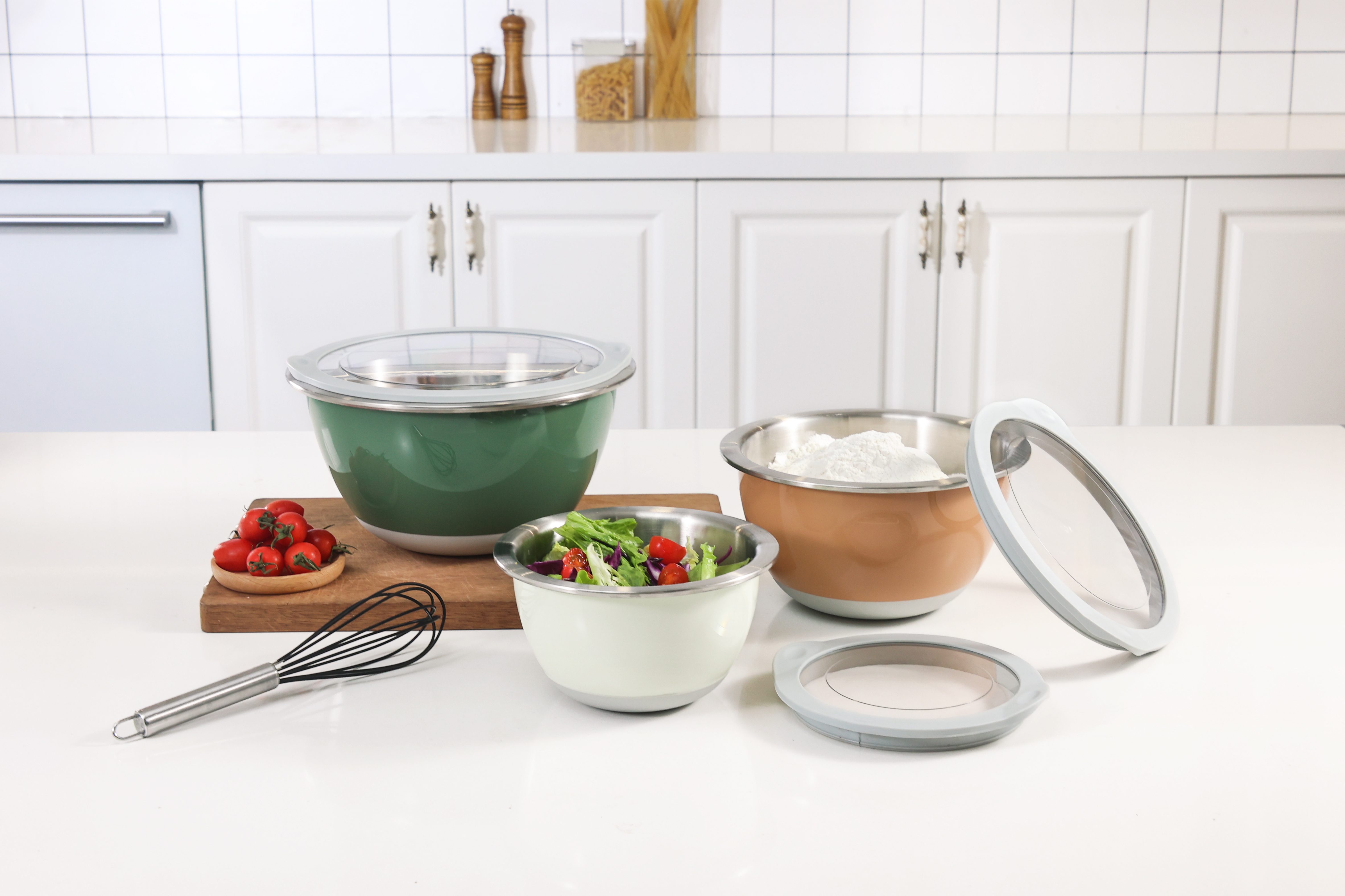 Au&szlig;enr&uuml;hrsch&uuml;ssel-Set aus Kunststoff