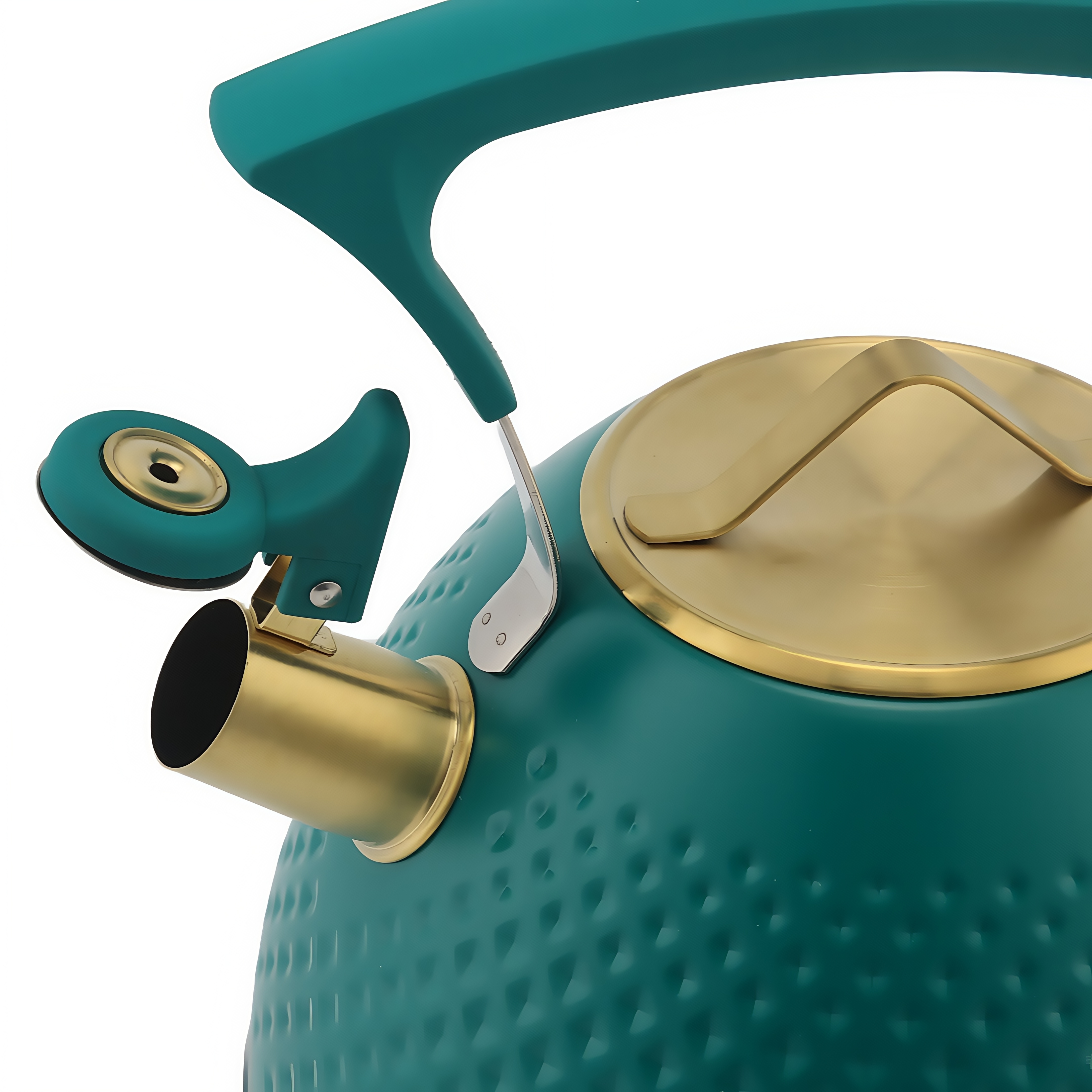 3L Pfeifender Teekessel aus Edelstahl mit ergonomischem Klappgriff, neue Design-Teekannen für den Gasherd
