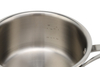 Dreifach-Kochgeschirr-Set aus Edelstahl, langlebige Metalltöpfe und -pfannen mit hochglanzpolierter Glasabdeckung und genietetem Griff