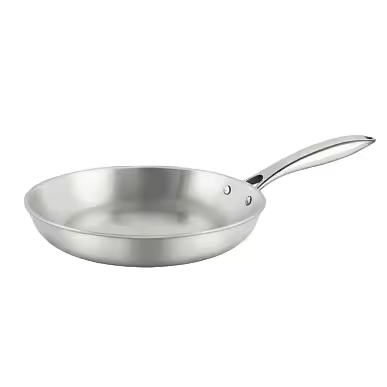 Modernes 10-teiliges Kochtopf-Set aus Edelstahl, umweltfreundlich, ofenfest, Induktionsboden, gehärteter Glasdeckel, Metallpfannen, effizient