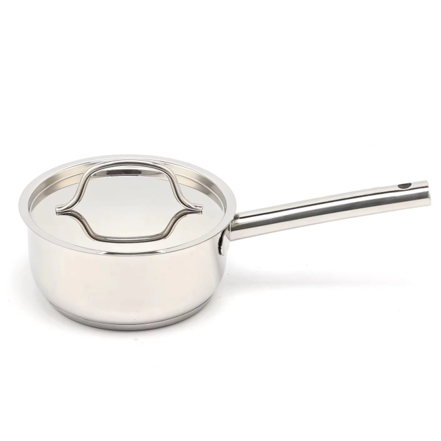 Großhandel mit kundenspezifischen Edelstahl-Kochtöpfen, induktionssicheren Töpfen und Pfannen, ungiftigem Küchenkochgeschirr-Set mit Edelstahldeckel