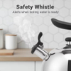 Fabrik-Großhandel 2,5 l pfeifender Teekessel Topf Cool-Touch-Griff Edelstahl-Heißwasser-Teekanne für ALLE Herdplatten