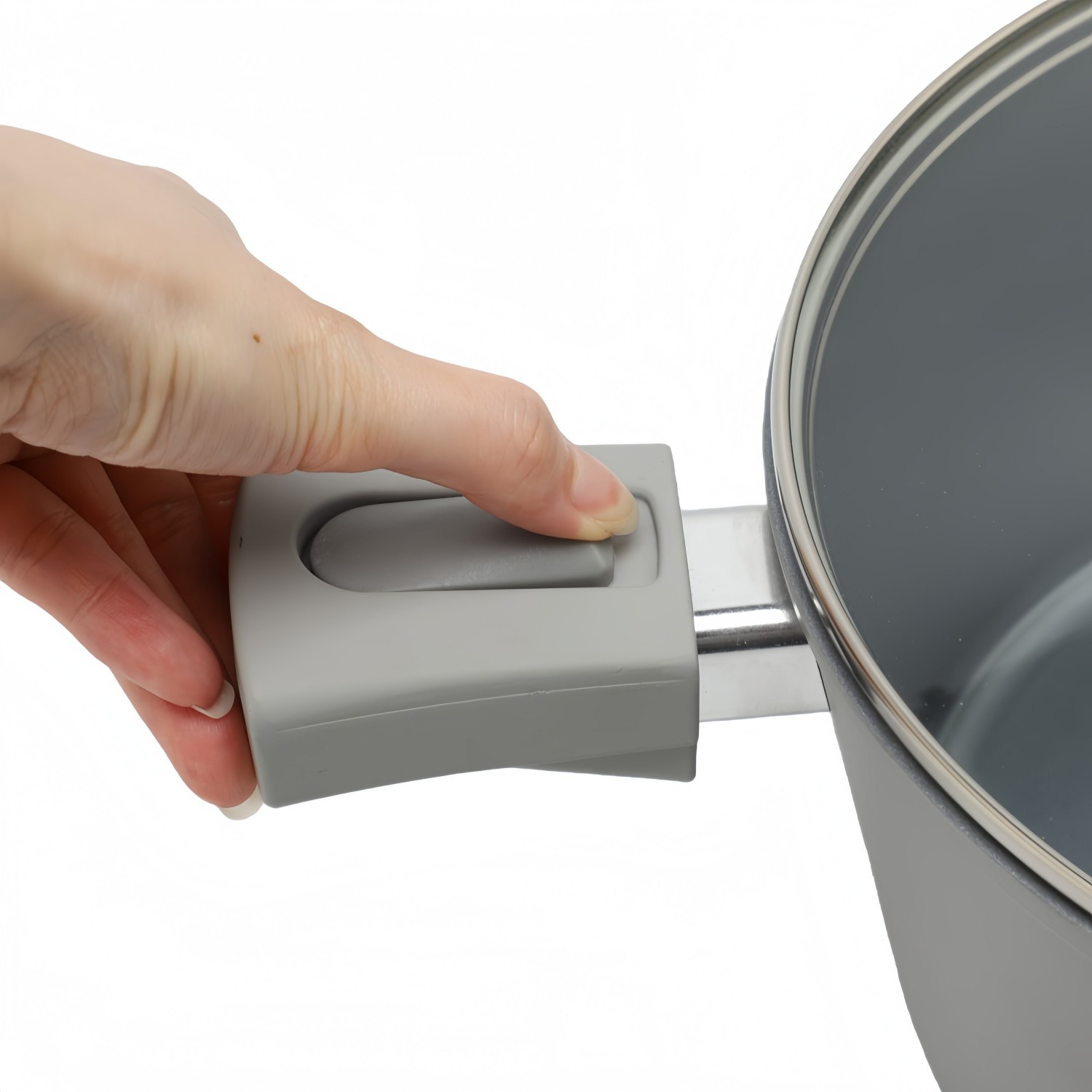 11-teiliges, anpassbares, antihaftbeschichtetes Pfannen- und Töpfe-Set mit abnehmbarem Griff, Induktions-Kochgeschirr-Set aus Aluminiumguss und Keramik, Töpfe- und Pfannen-Set